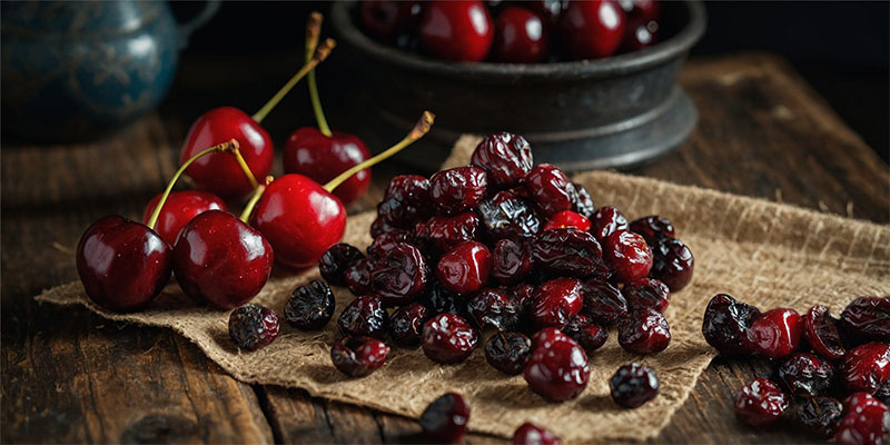 خشک کردن آلبالو در هواپز