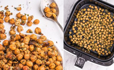 نخود برشته در سرخ کن بدون روغن