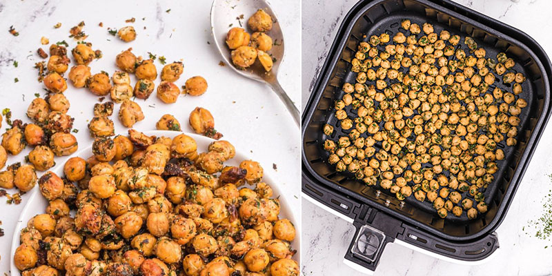 نخود برشته در سرخ کن بدون روغن