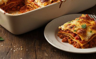 طرز تهیه و پخت لازانیا با آون توستر