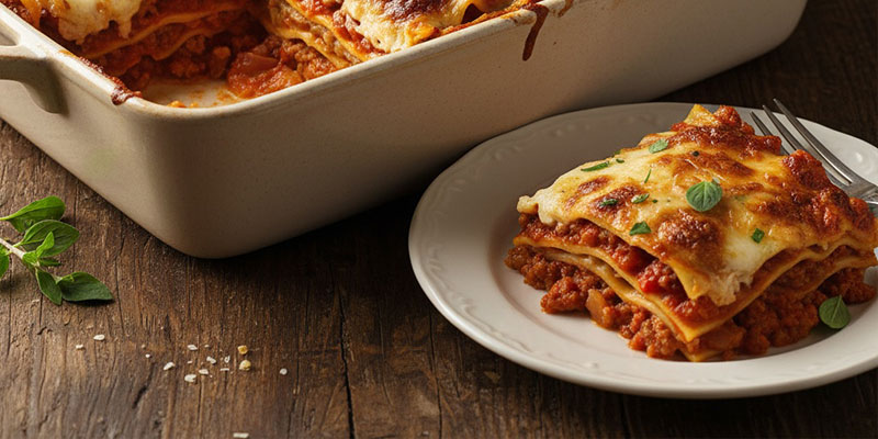 طرز تهیه و پخت لازانیا با آون توستر